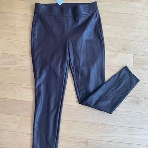 Faux leather leggings